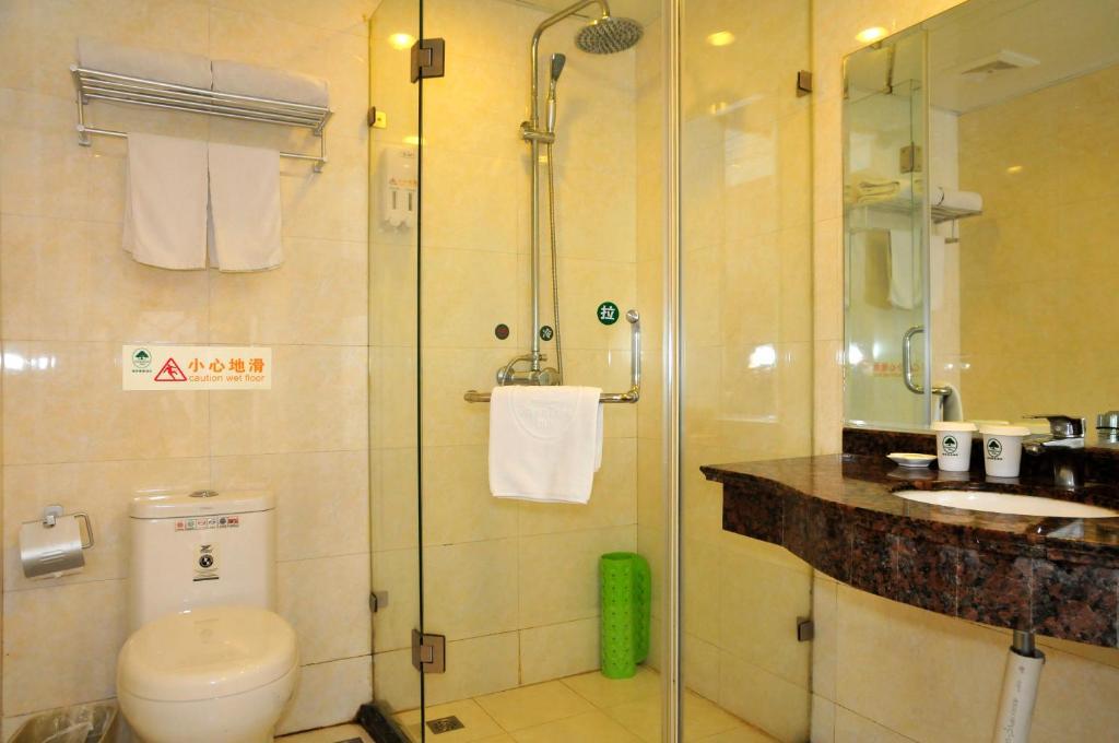 Greentree Inn Shanghai Dongming Road Subway Station Express Hotel Ruang foto